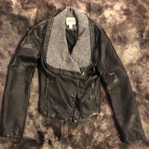 Forever 21 faux leather moto jacket